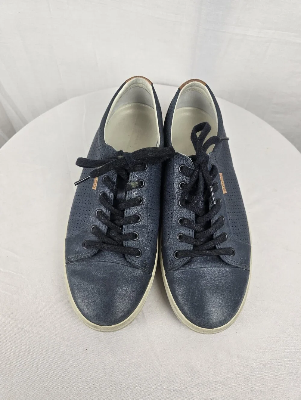 ECCO Men's Casual Slip-On in Navy and Cream Shoe Sz 9